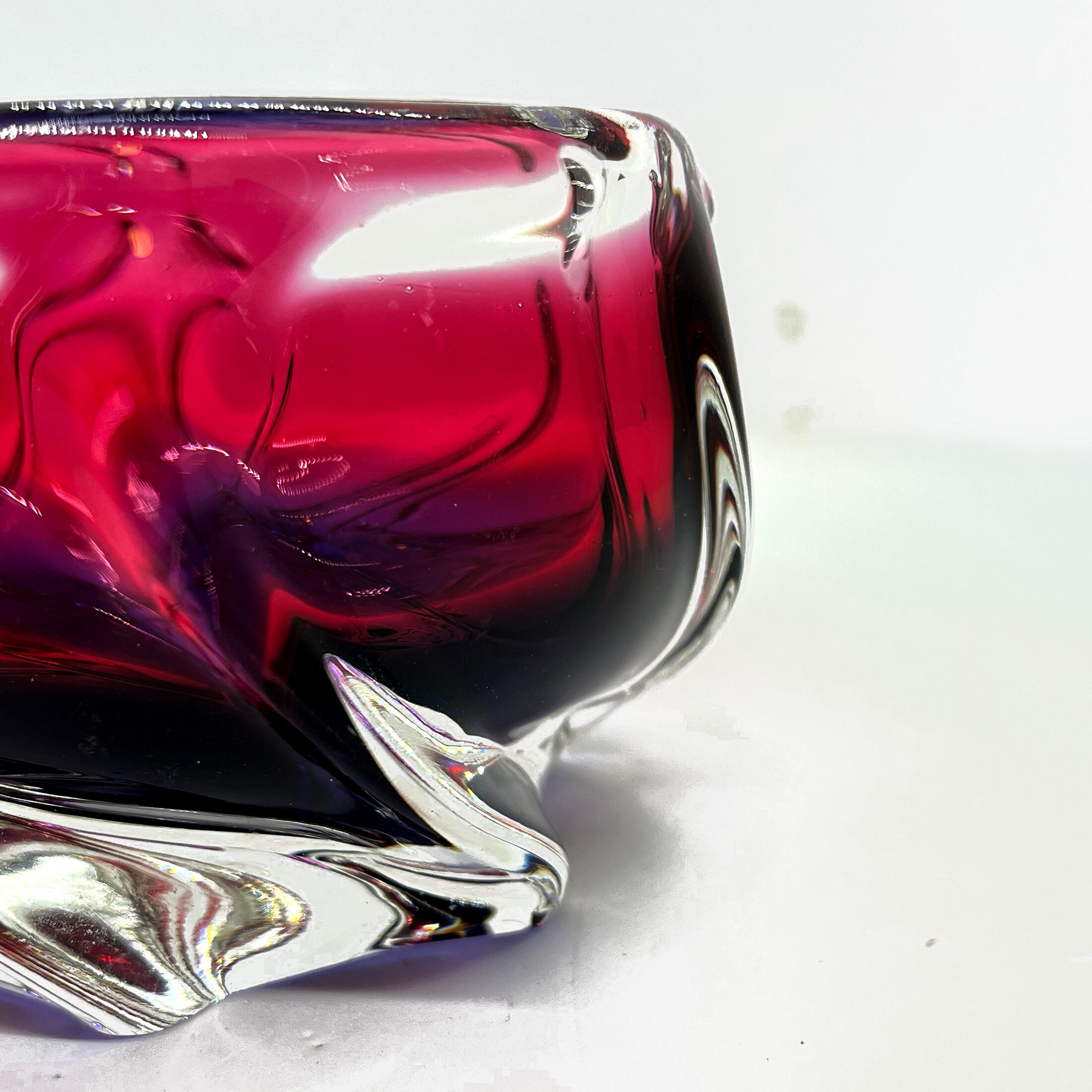 Ashtray designed by J. Hospodka Chribska Sklarna,Czechoslovakia, 1960s
