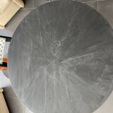 Round black top table with metal legs KARE design