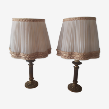 Pair of bedside lamps