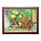 Impressionist oil painting of a garden, Alexander Michael 1996