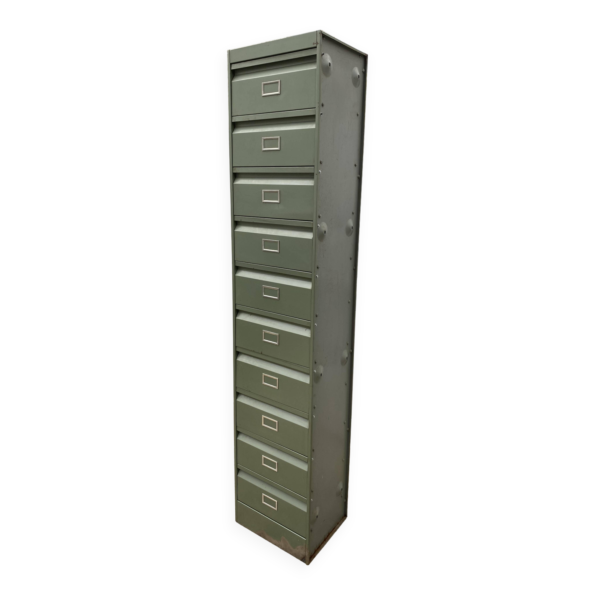 Furniture with 10 flaps industrial metal locker brand ATAL 1950