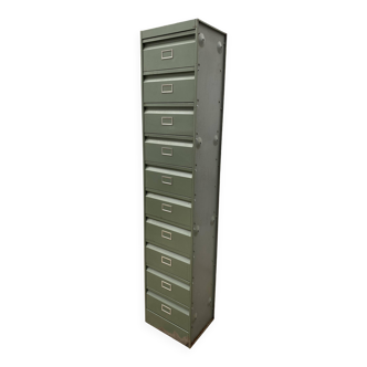 Furniture with 10 flaps industrial metal locker brand ATAL 1950
