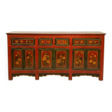 Asia 19th century: Very large lacquered wooden enfilade.