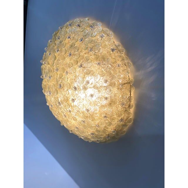 Early 21st century murano glass flush mount