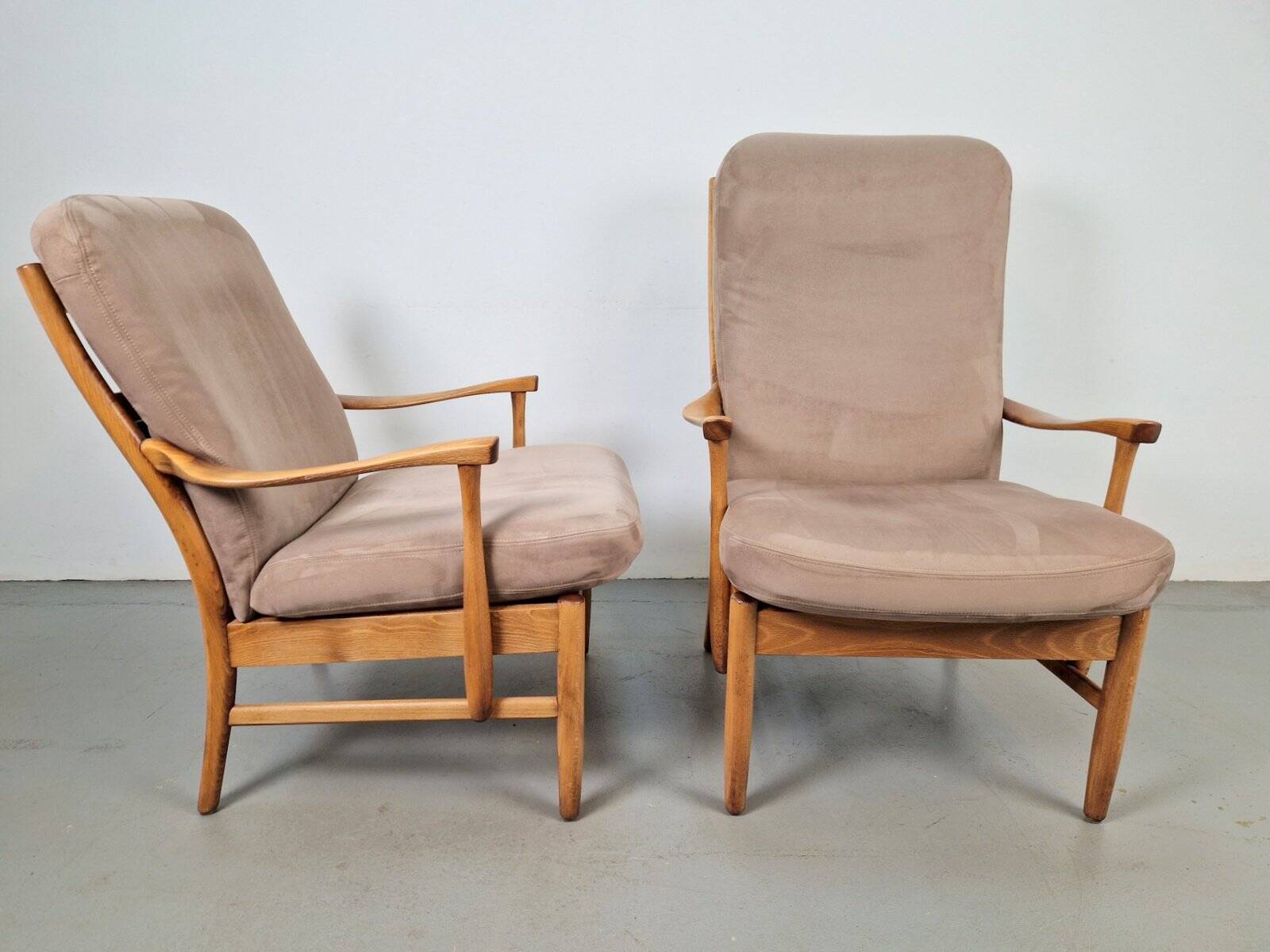 Fauteuils en hêtre vintage de Farstrup Møbler, années 1970, ensemble de 2