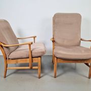 Fauteuils en hêtre vintage de Farstrup Møbler, années 1970, ensemble de 2