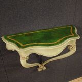 Lacquered and painted Italian console