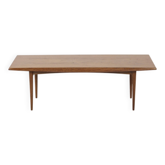 Table basse en noyer « Gordon Russell » du milieu du siècle. Style vintage et moderne.