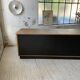 Two-sided counter sliding doors oak XXL 4m enfilade