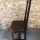 Old chair lorraine bois chevillé early XXth vintage