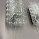 Set of Two "BUBBLE" Tynell Style Glass Wall Light Sconces, Germany, 1970s