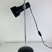 Lampe de bureau spot noir et chrome, années 60, réglable