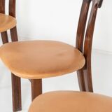Ensemble de 8 chaises T, style scandinave, années 1960