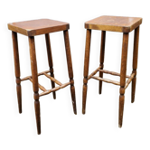 Pair of vintage 80s Baumann bar stools