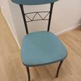 Unit or lot of 4 80s design chairs made in Italy designer Effezeta