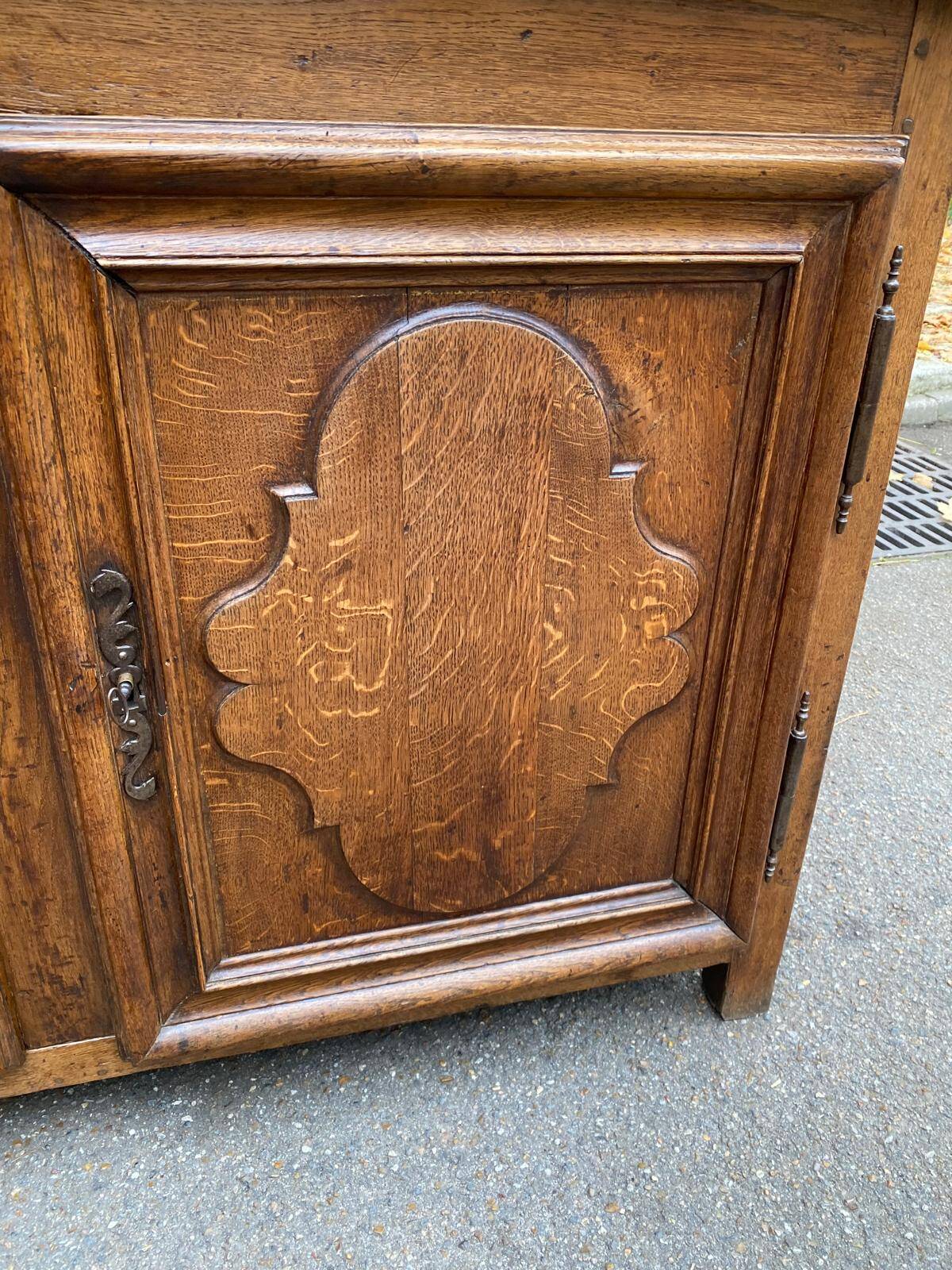 18th Century Solid Oak Farmhouse Buffet