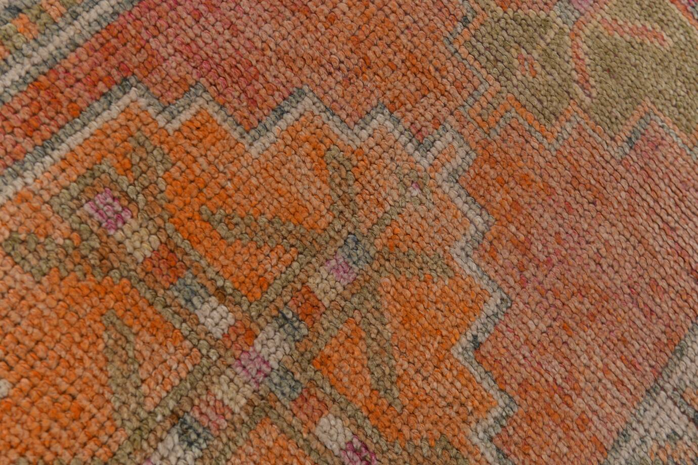 3x11 Terracotta Vintage Runner Rug For Kitchen, 88x344 Cm