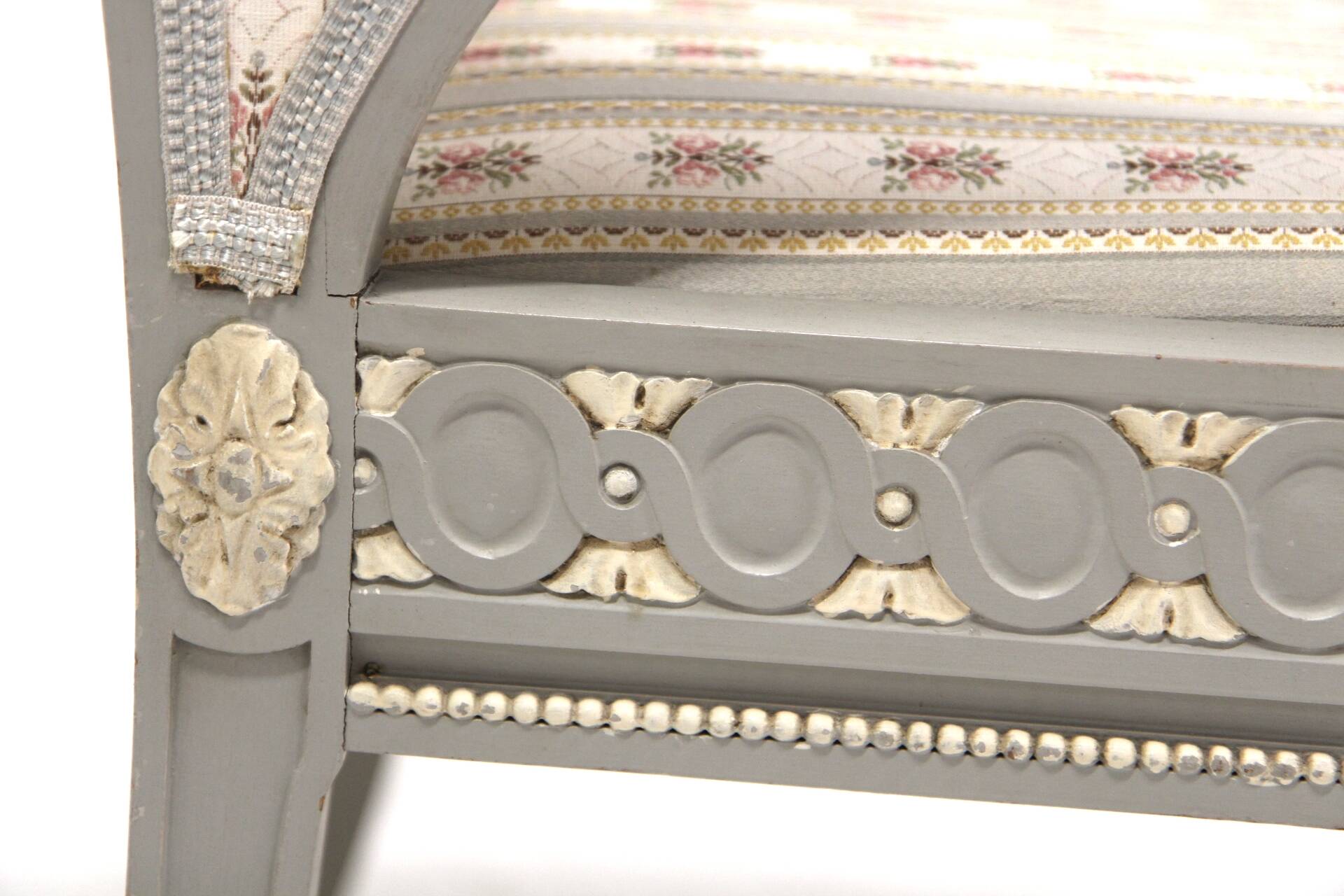 Set of 4 "Gustavian style" armchairs Lysberg & Hansen A/S, Bredgade, København, Denmark, 1920