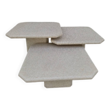 Set of 3 nesting wooden coffee tables, 1970s design