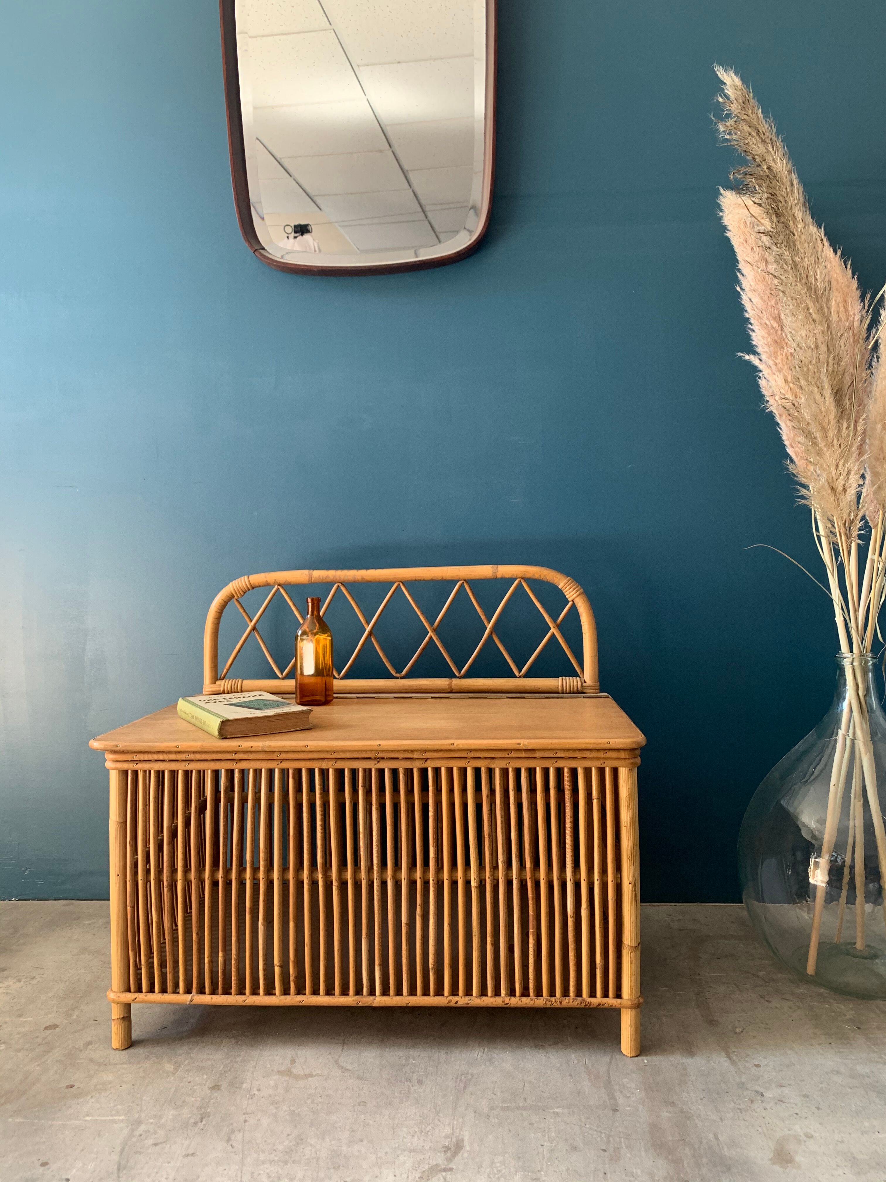 Vintage rattan box