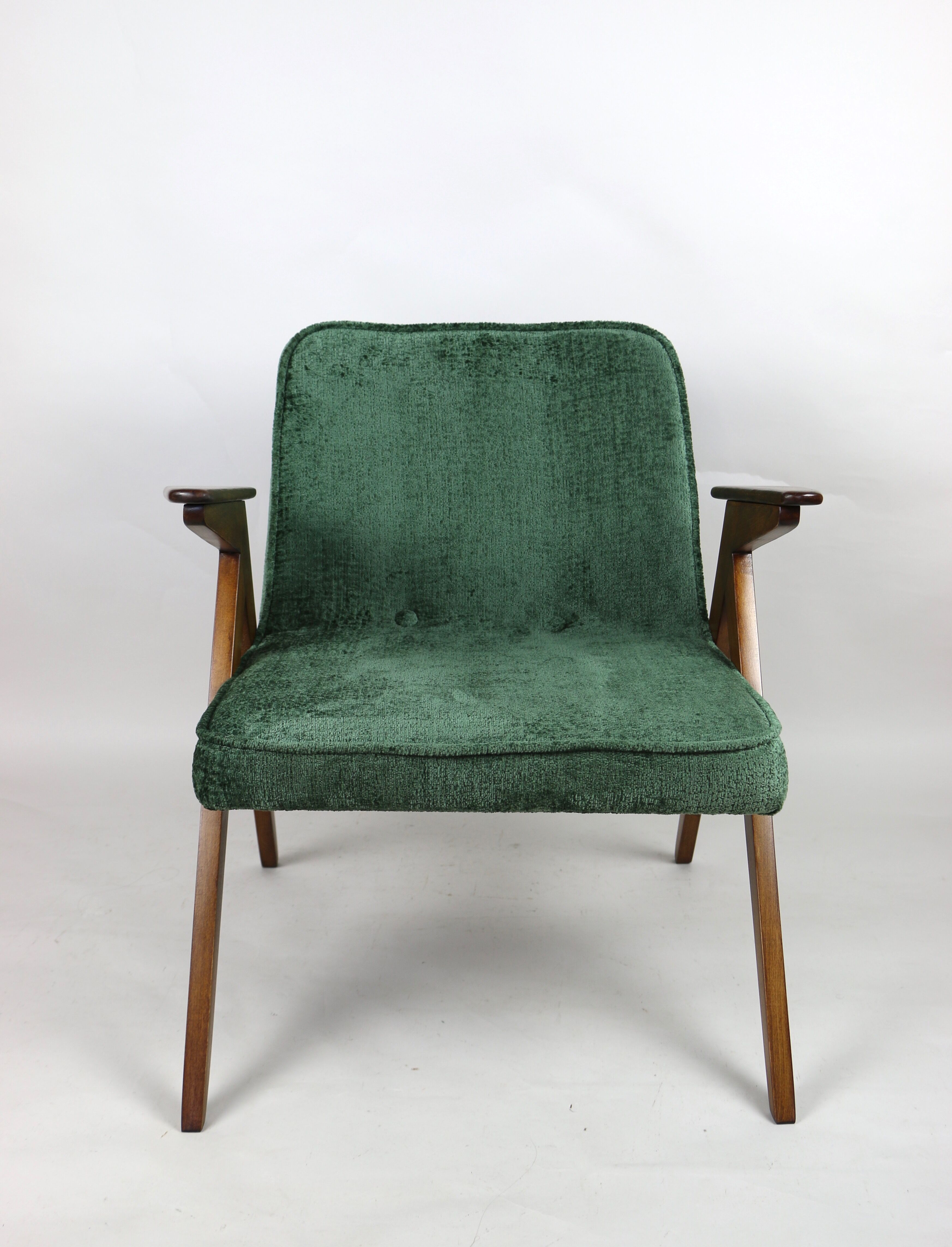 Green Bunny Armchair by Józef Chierowski, 1970s