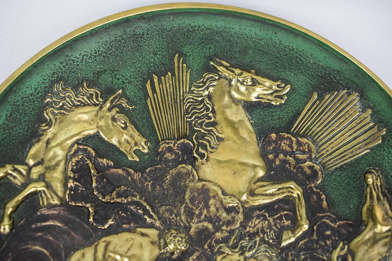 Large bronze bowl "Horses of Apollo" — Max Le Verrier - 1930s