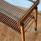 Coffee table on wheels