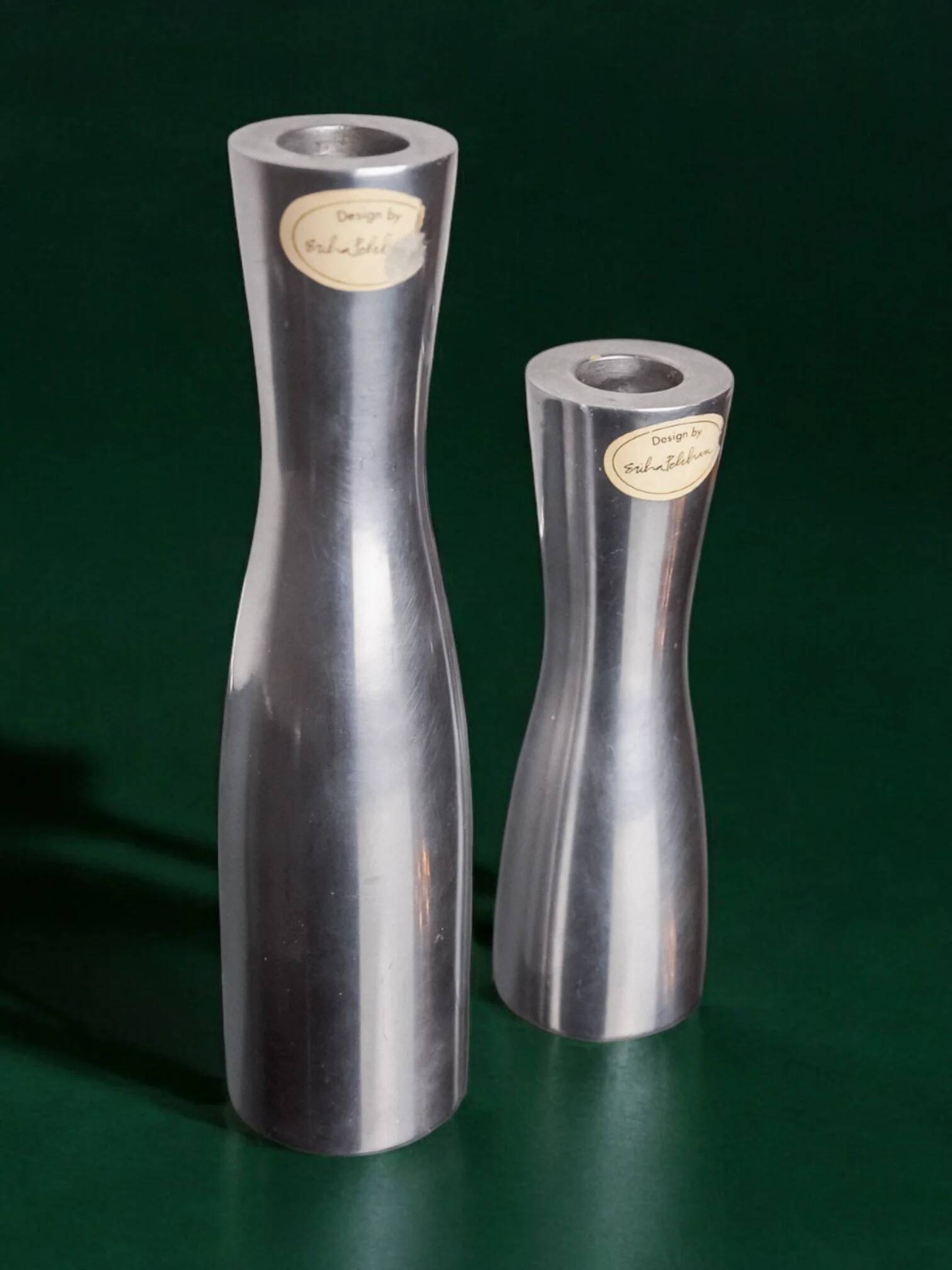 Pair of Gota Erika Pekkari candlesticks, Scandinavian, 1990s