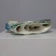 Italian Ceramic Sculpture with two Peacocks, 1960s hand-painted