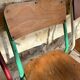 Set of 4 mismatched old school style chairs
