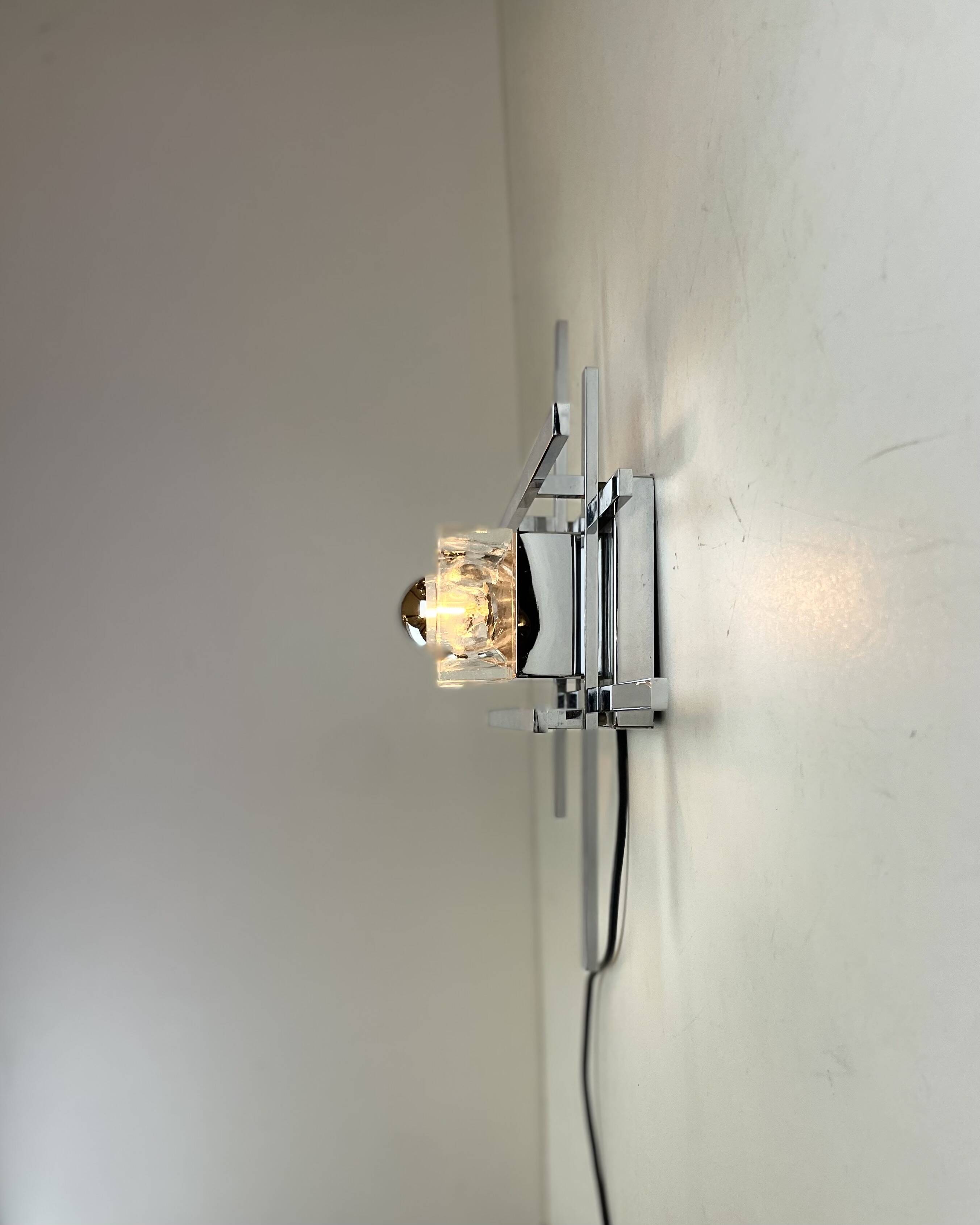 Cubic, Wall Lamp by Gaetano Sciolari, 1970s