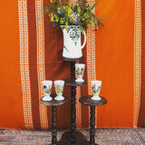 Wooden plant holder four trays