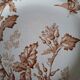 Antique iron earthenware plates accompanied by dishes