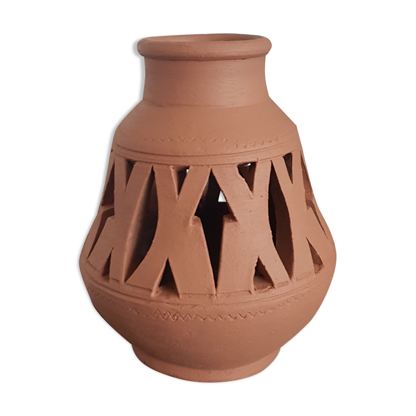 Terracotta vase