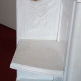 Art Deco bedside table top red marble