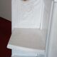 Art Deco bedside table top red marble