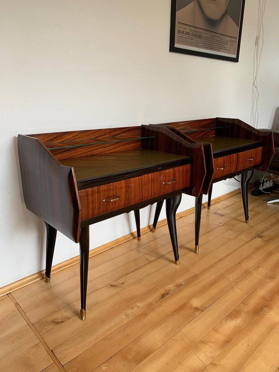 Bedside tables by Paolo Buffa, Italy, 1950s, set of 2