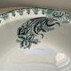 Old hollow dish, Ironstone, green floral decoration, 28 cm.