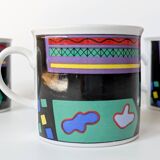 Memphis-style porcelain coffee service, Burg Lindau, 1980s