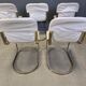 Vintage dining chairs by Willy Rizzo for Cidue set of 5, 1970s