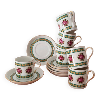 Flowered Coffee Cups - Rheinpfalz Hartporzellan