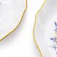 Pair of Meissen Porcelain Bowls — Blue and Gold Floral Decoration