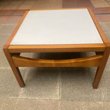 Table basse Reverso noir/ blanc - Bernard Vuarnesson -Années 70