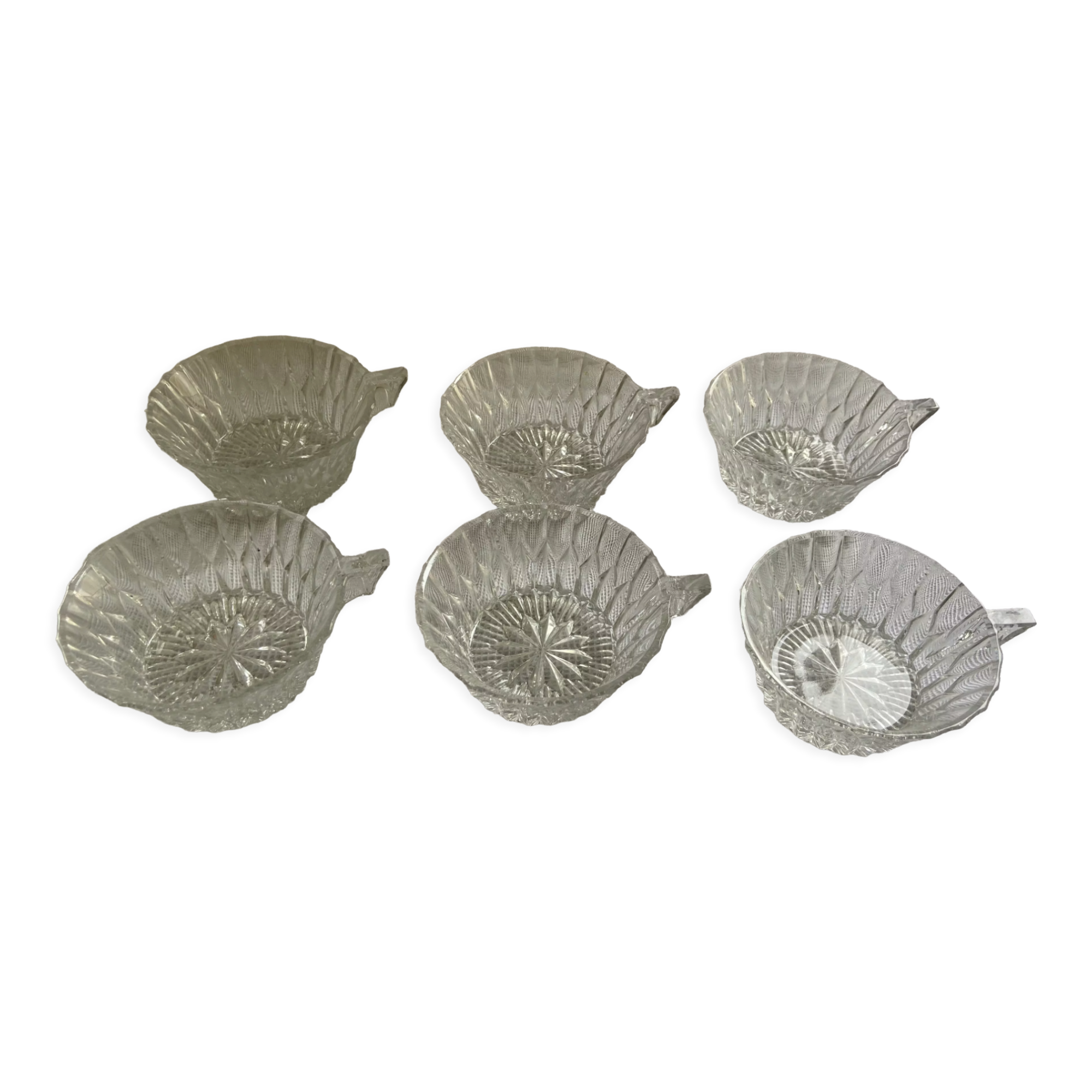 Christmas Pop-up 2022 - Set of 6 Vintage Glass Coffee/Tea Cups