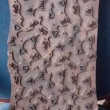 Block of old fabric printing