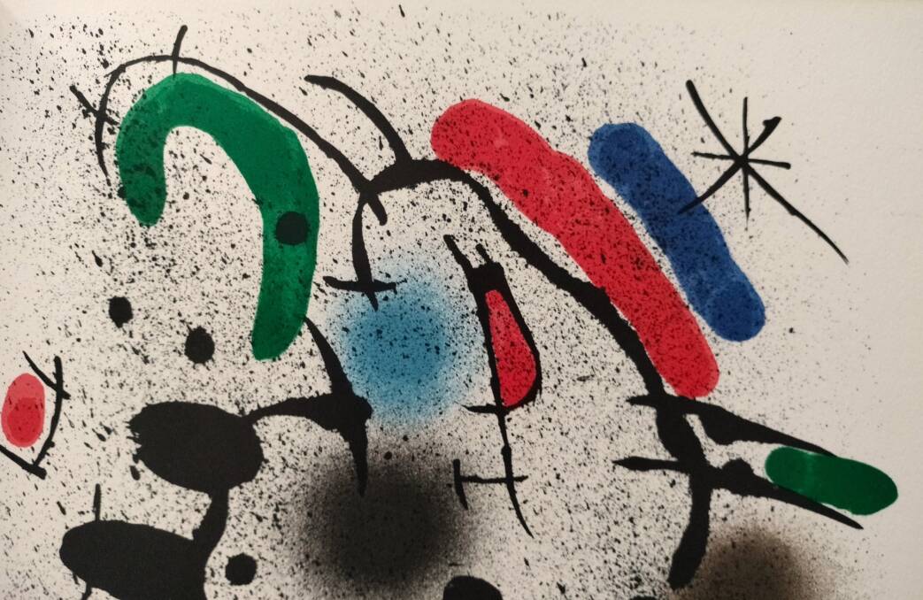 Magnificent original lithograph by Joan Miró, Mourlot-Maeght Paris 1972.