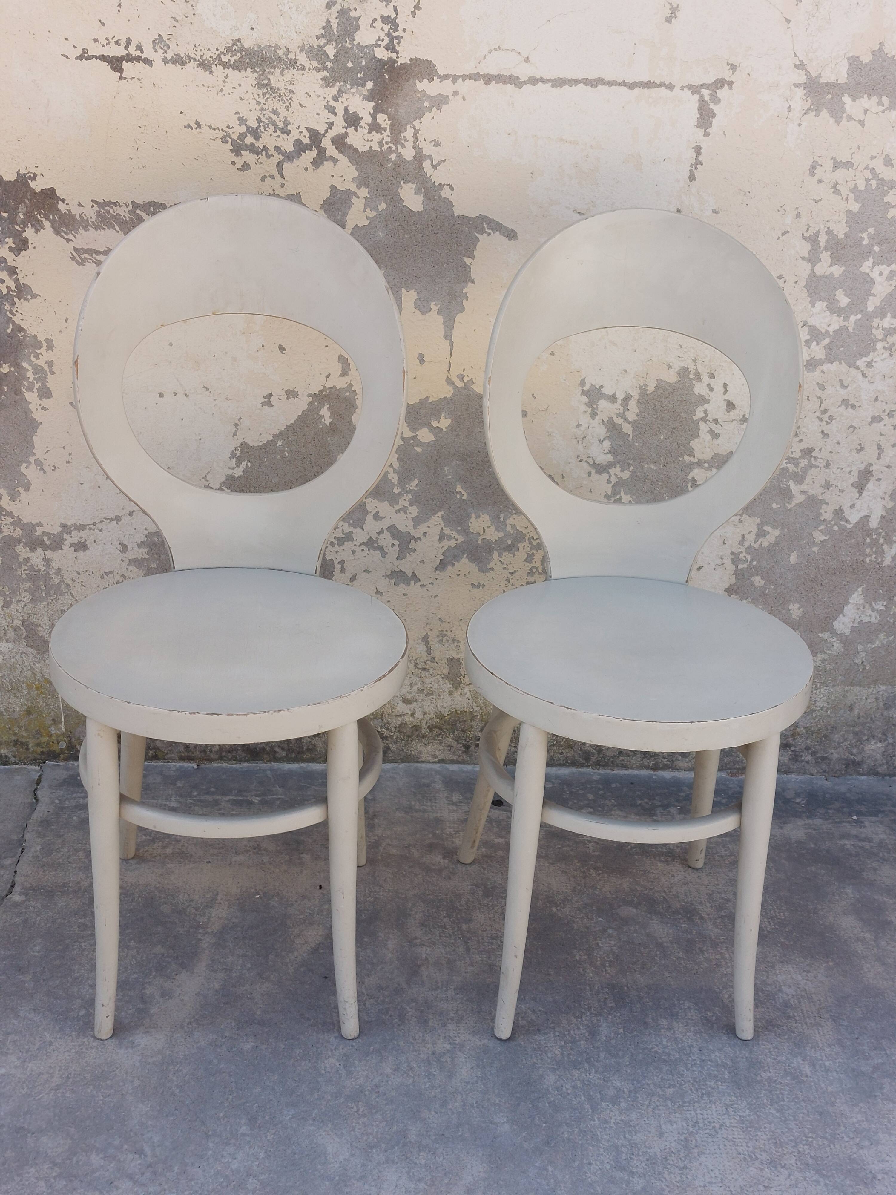 Pair of baumann chairs seagull model