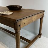 Oak work table, 1850