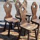 Lot 6 chaises brutalisées campagne montagne