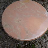 Coffee table marble and bronze Louis XV style